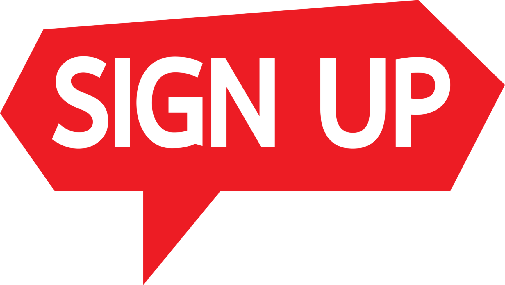 Sign up  button sign design png