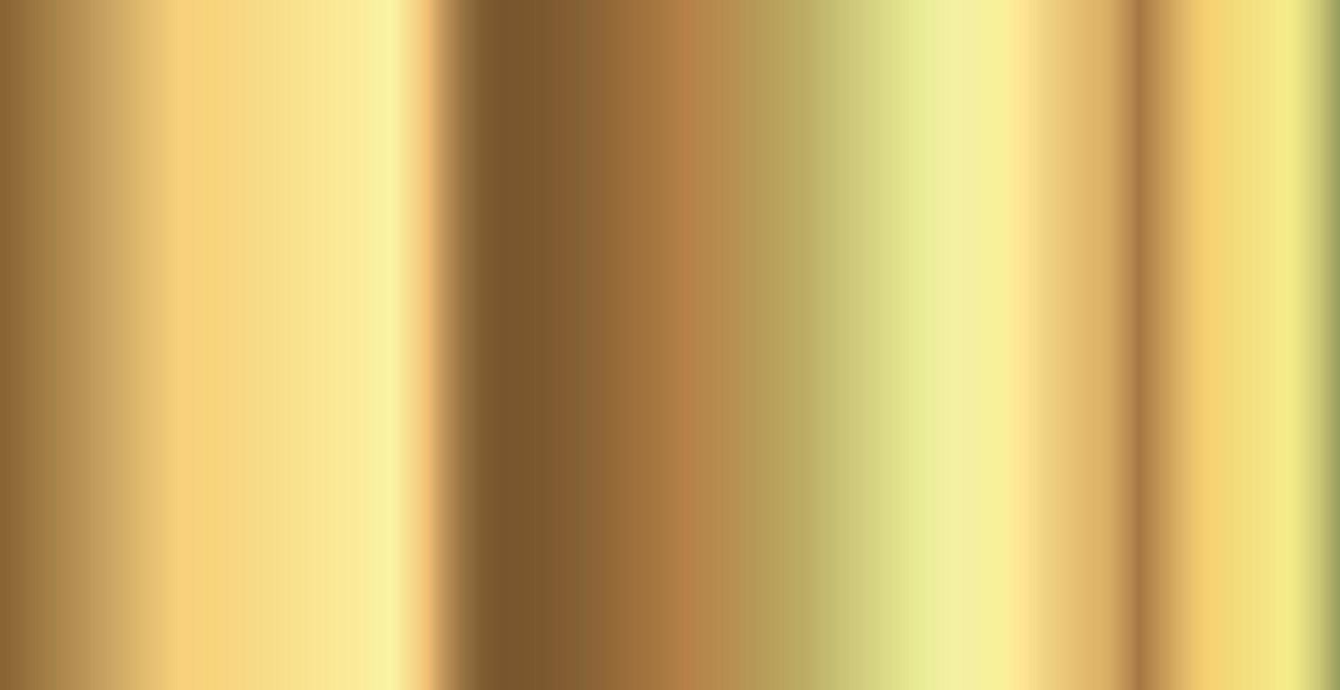 Gold metal plating industry panoramic metal texture with glare - Vector