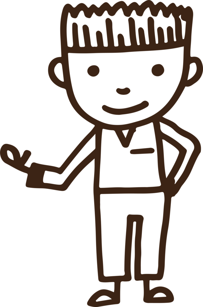 design de sinal de desenho animado de criança desenhada de mão png