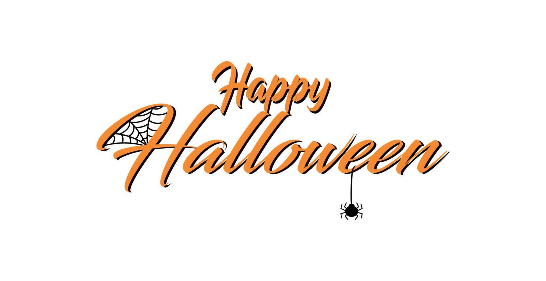 Congratulations on the holiday of the dead, happy Halloween - Vector