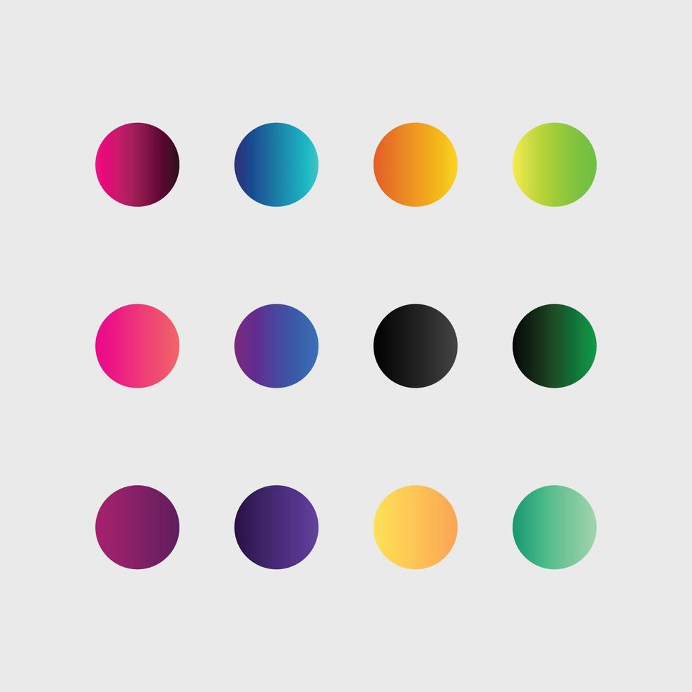 Gradient color palette 10157757 Vector Art at Vecteezy