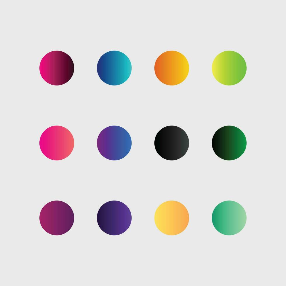 Gradient color palette vector