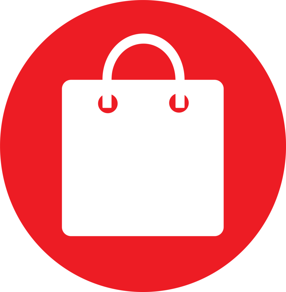 Shopping bag icon Sale package sign design png