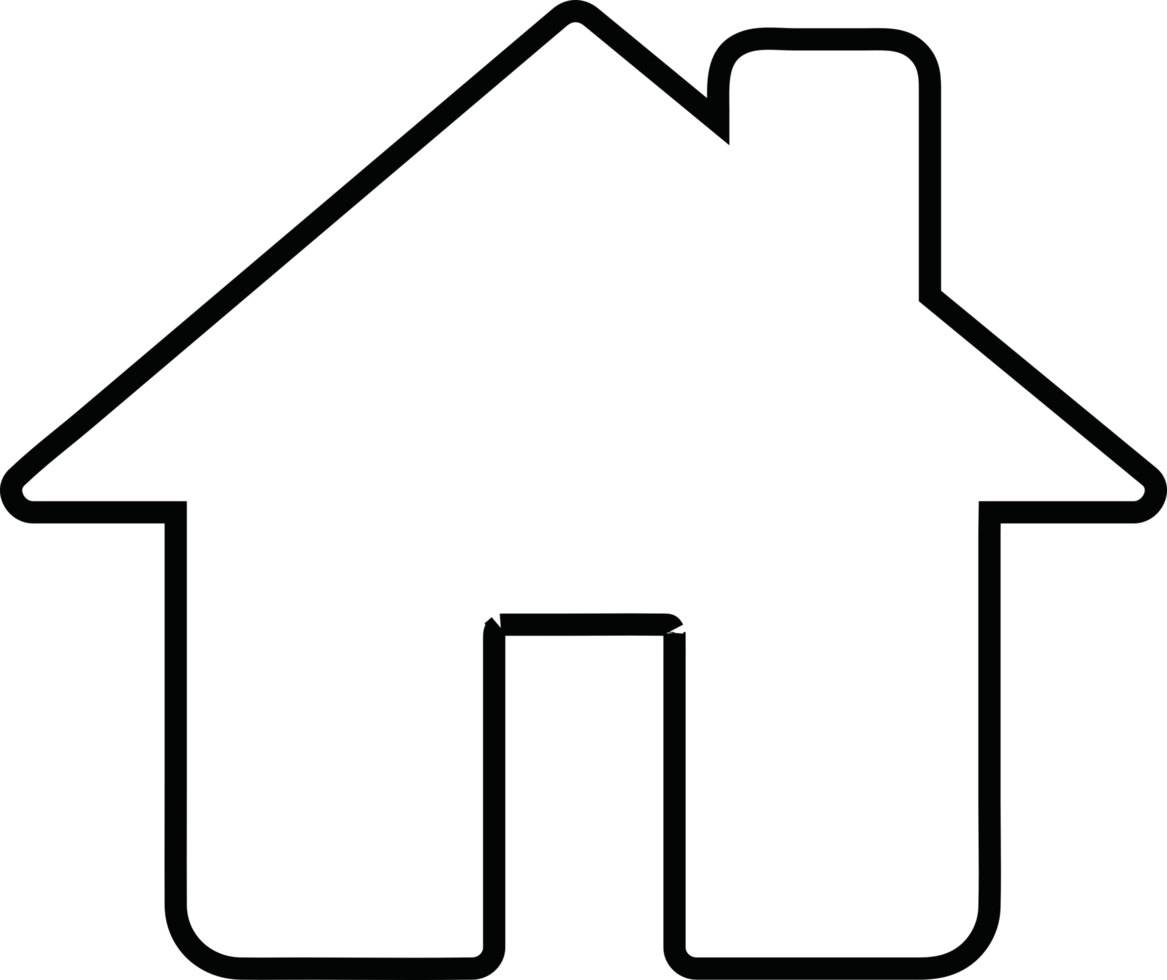 sinal de símbolo de ícone de casa e casa png