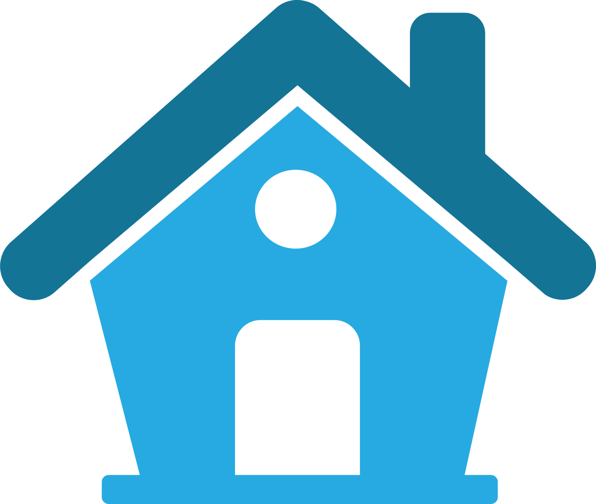 home icon blue background