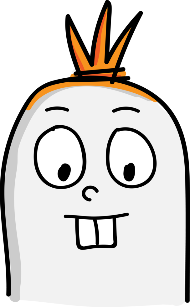 schattig worst karakter cartoon emotie ontwerp png