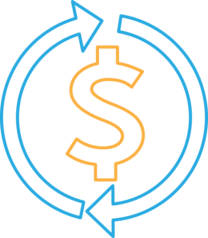 Dollar money icon sign symbol design png