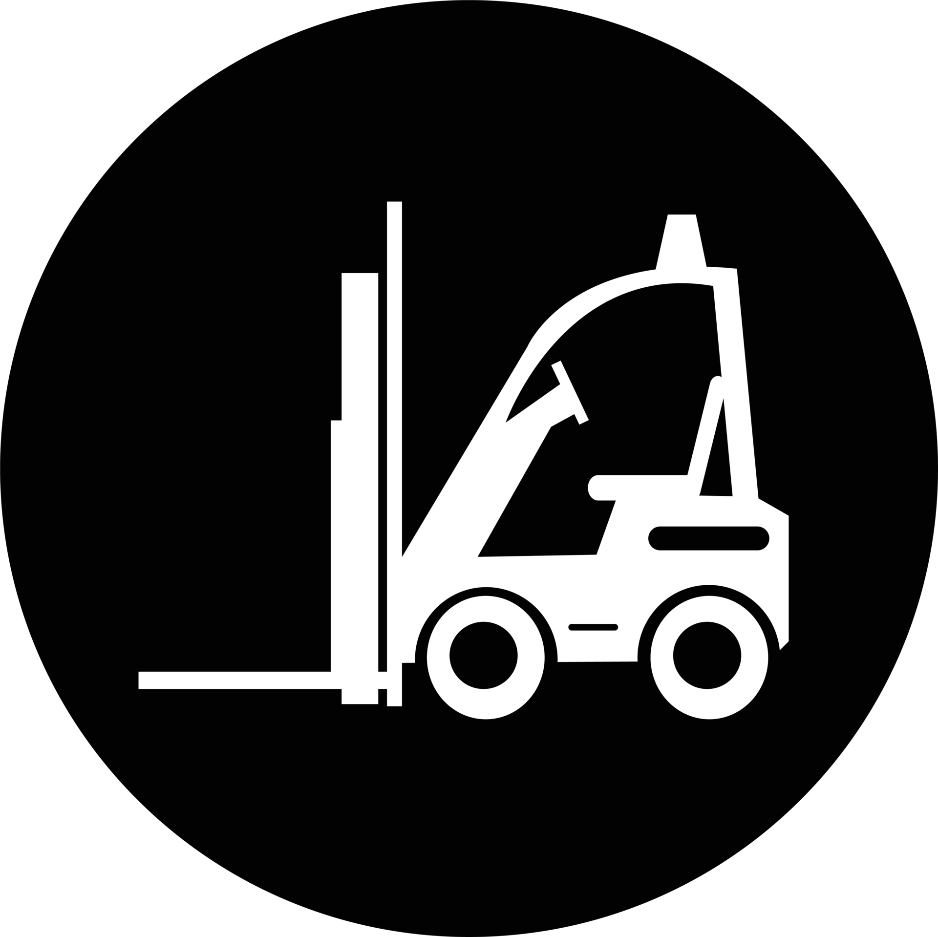 Forklift truck icon sign symbol design 10158181 PNG