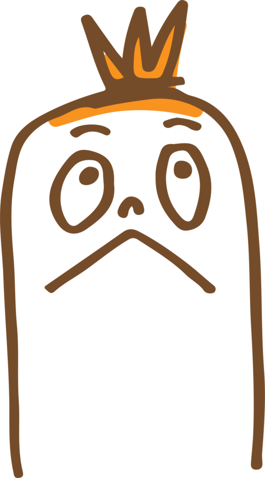 Cute sausage character cartoon emotion png