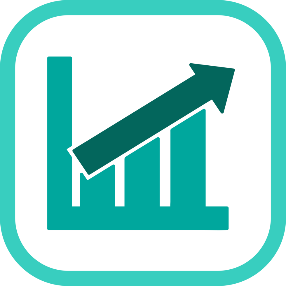 Graph chart icon sign symbol design png