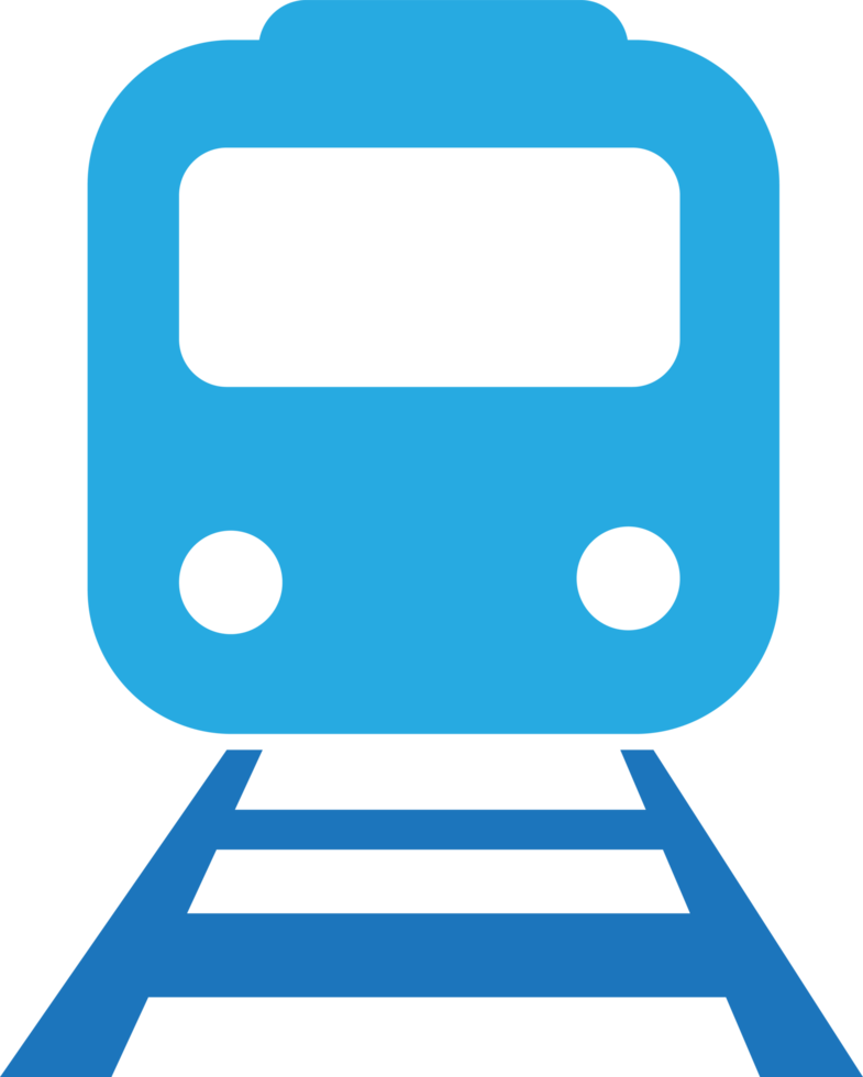 diseño de signo de icono de tren de transporte png