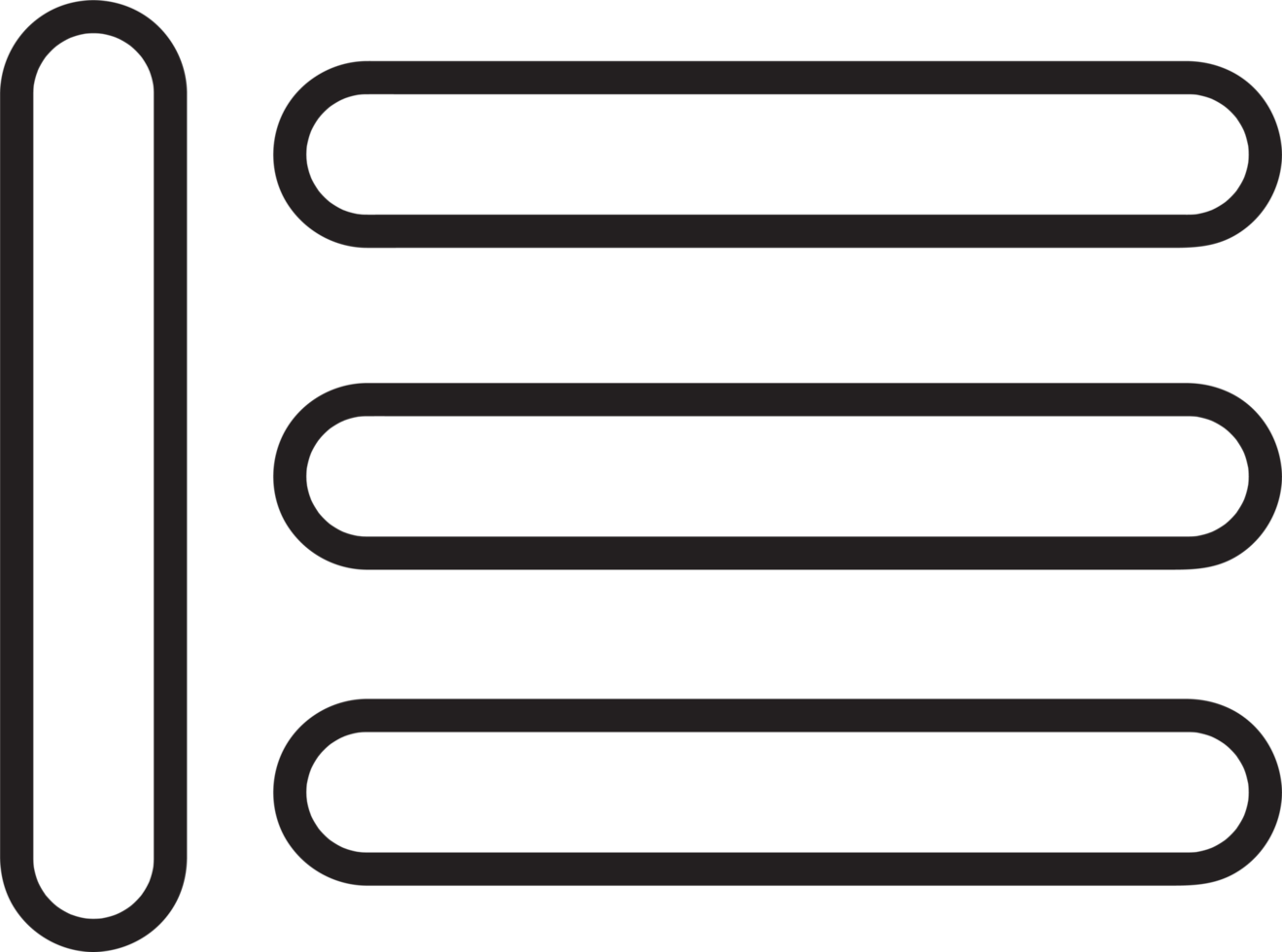 diseño de símbolo de signo de icono de menú de aplicación png