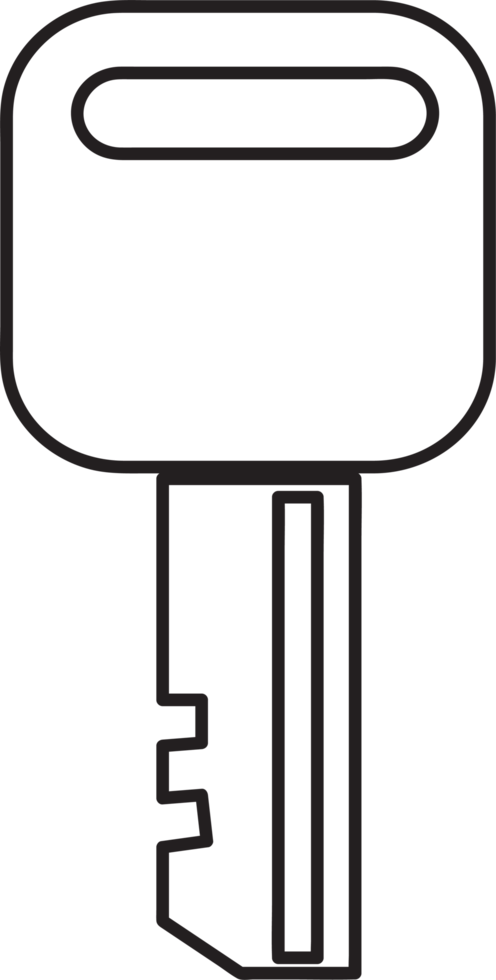 design de símbolo de sinal de ícone de chave png