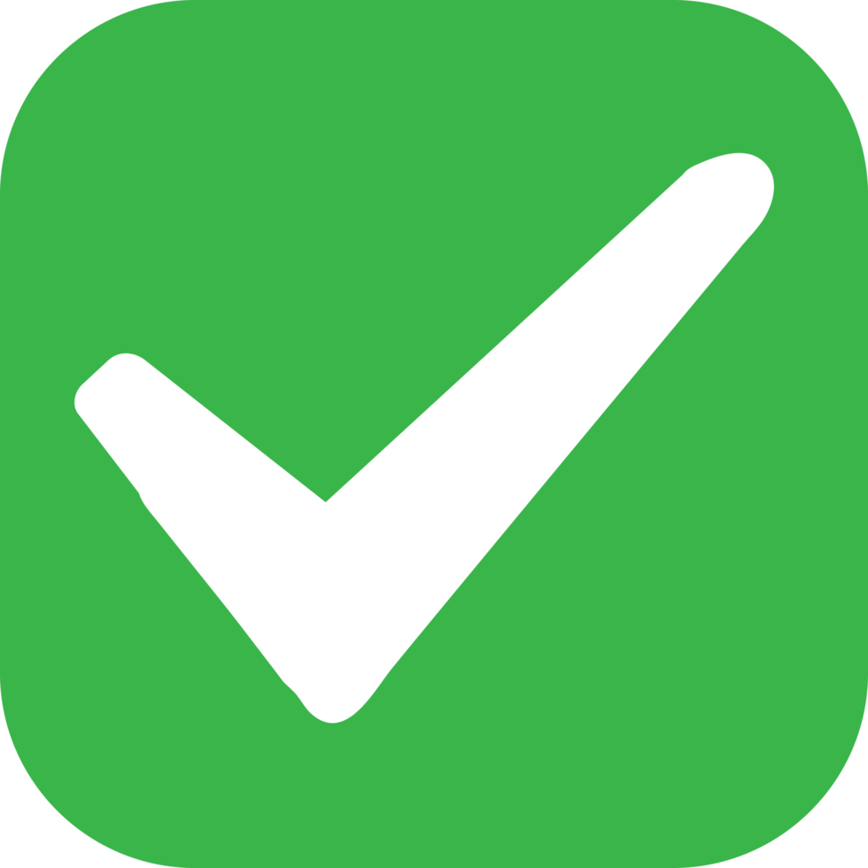 Tick icon accept approve sign design png