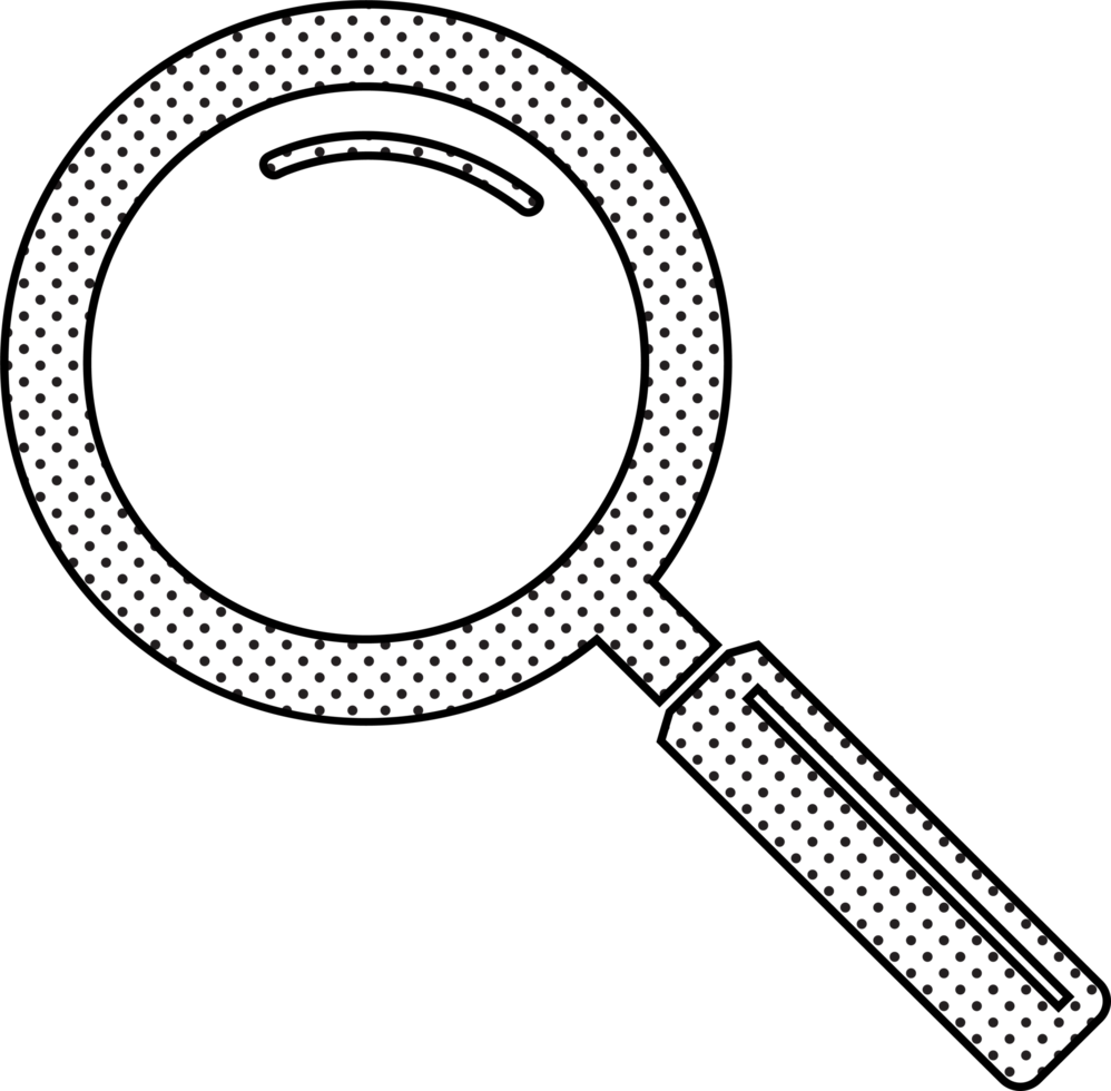 Magnifying glass sign  search icon png