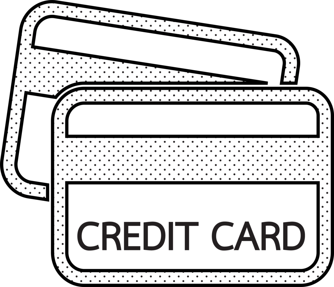 Credit card icon sign symbol design png