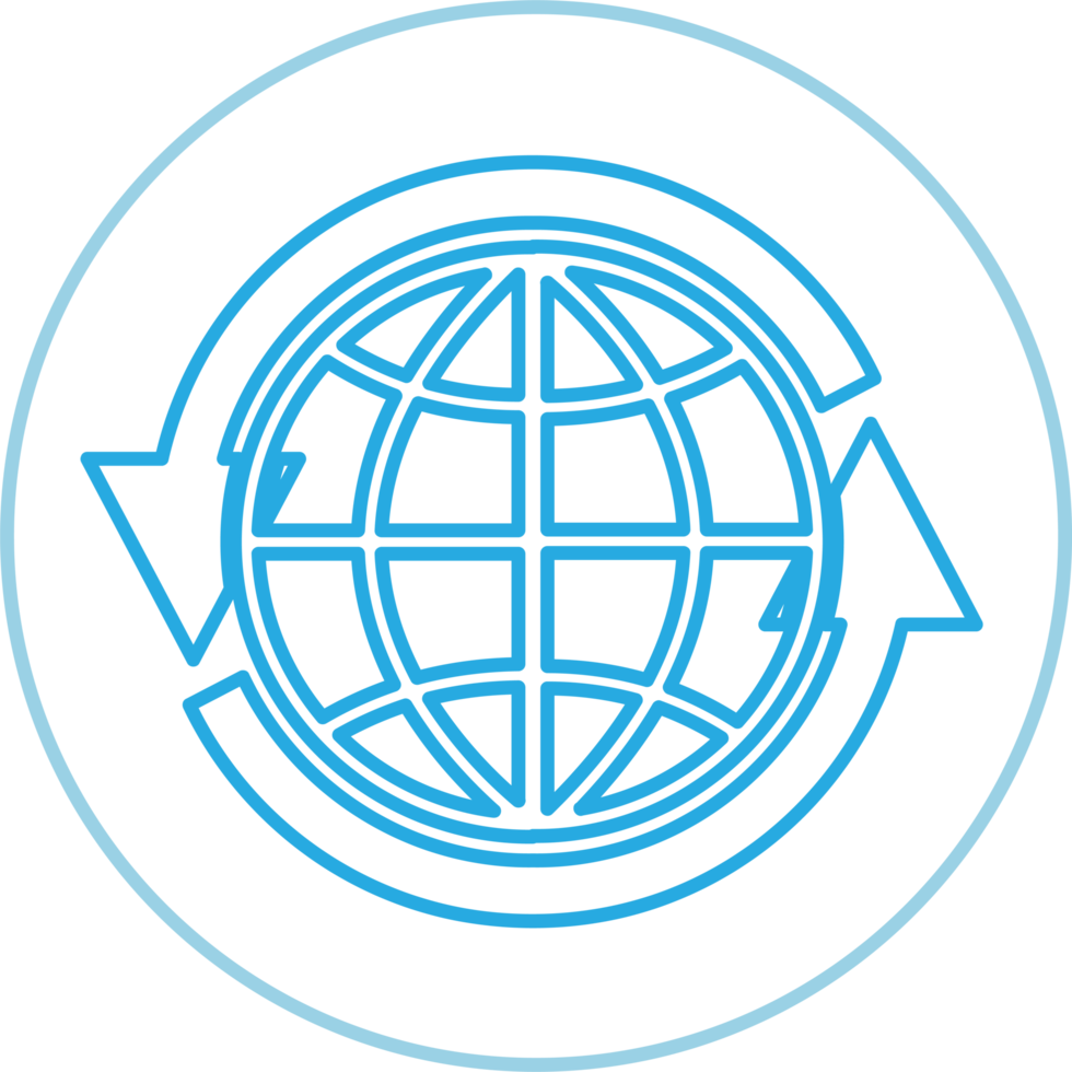 Globe icon world sign symbol design png