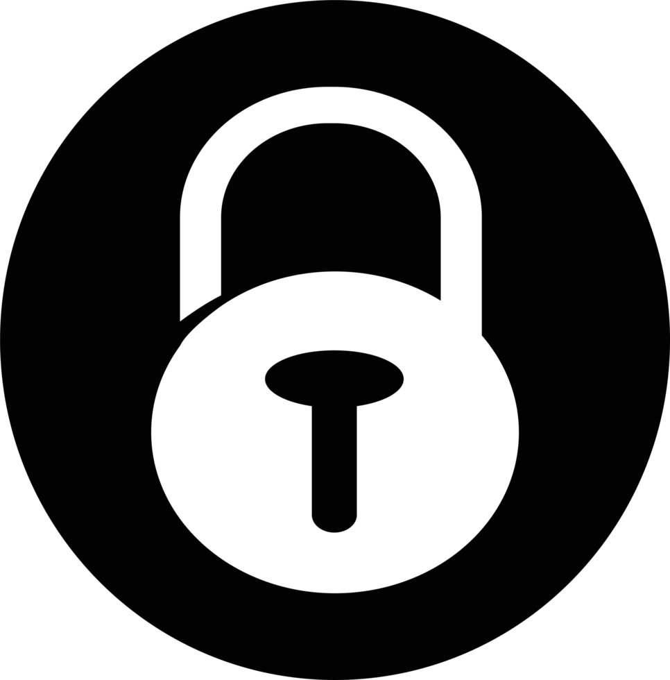 Lock security icon sign symbol design 10158765 PNG