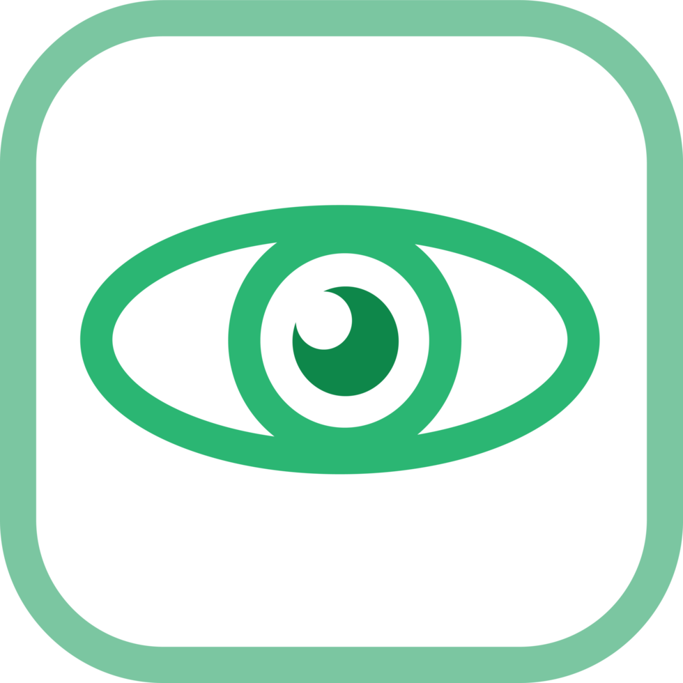 diseño de símbolo de signo de icono de ojo png