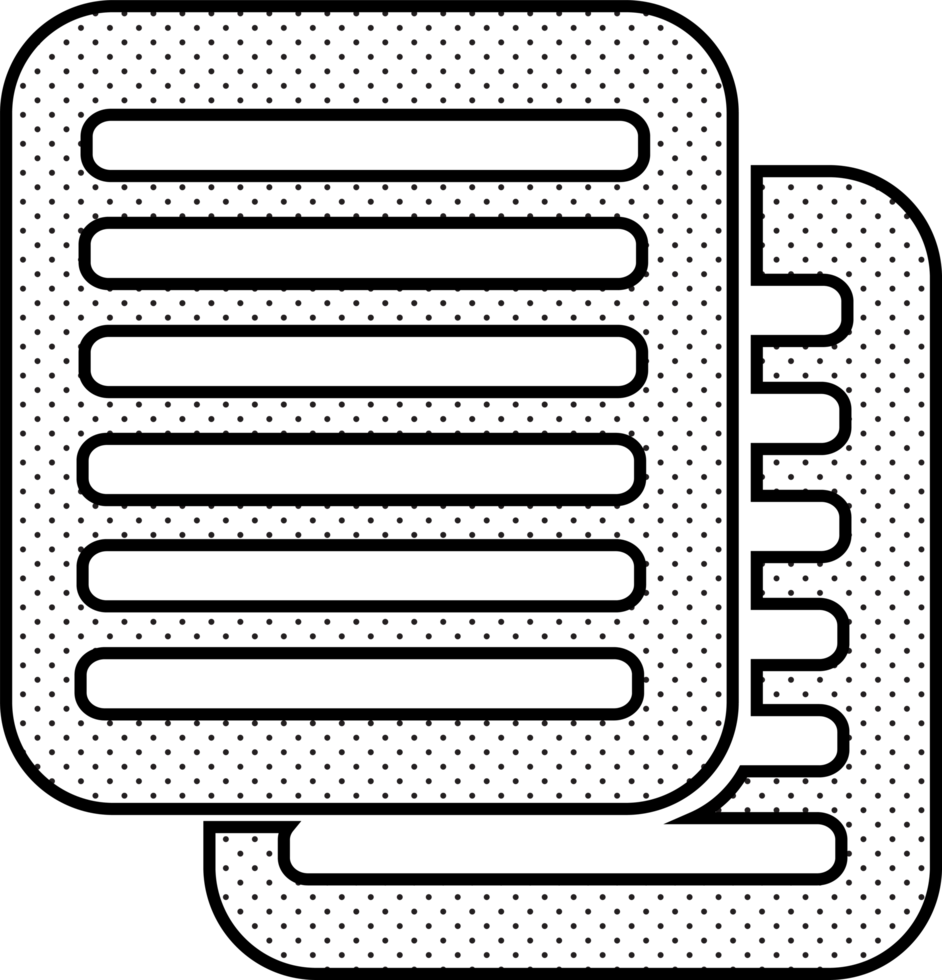 Document file icon. Paper doc sign png