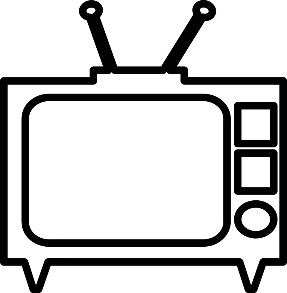 TV icon illustration sign symbol design png