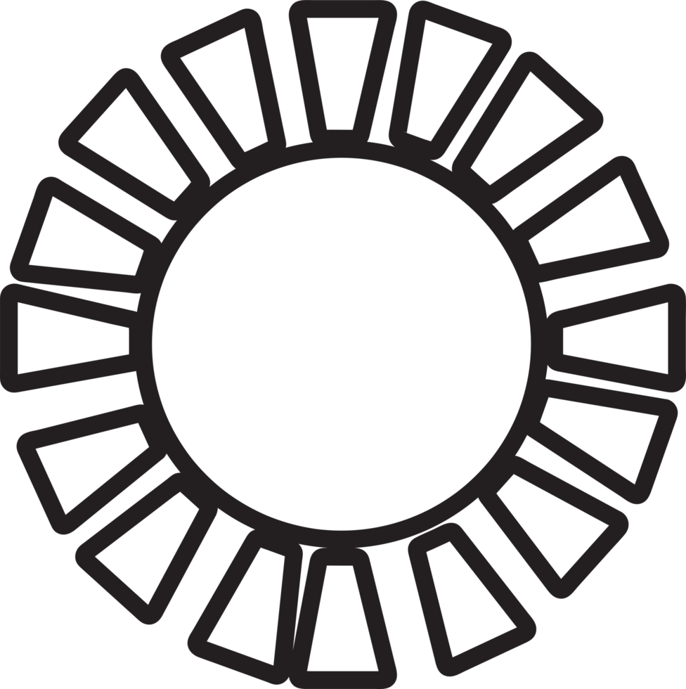 Sun Icon sign symbol design png