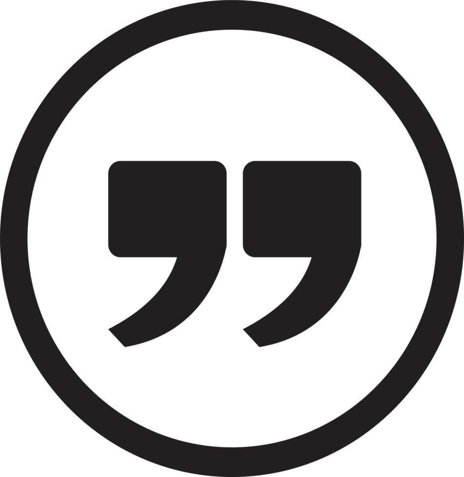 Quotation mark sign icon sign symbol design 10159109 PNG
