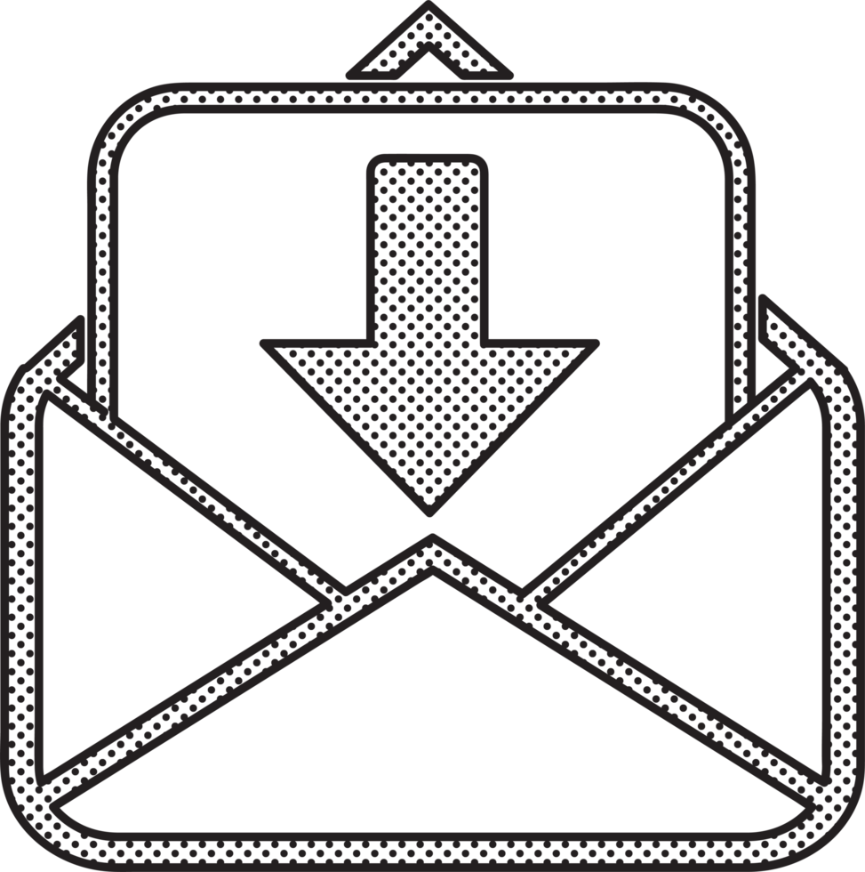 diseño de símbolo de signo de icono de correo electrónico y correo png