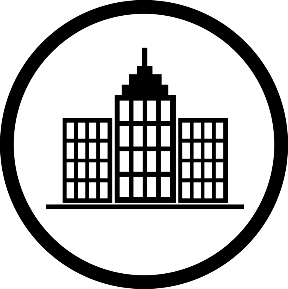 byggnad ikon tecken symbol design png