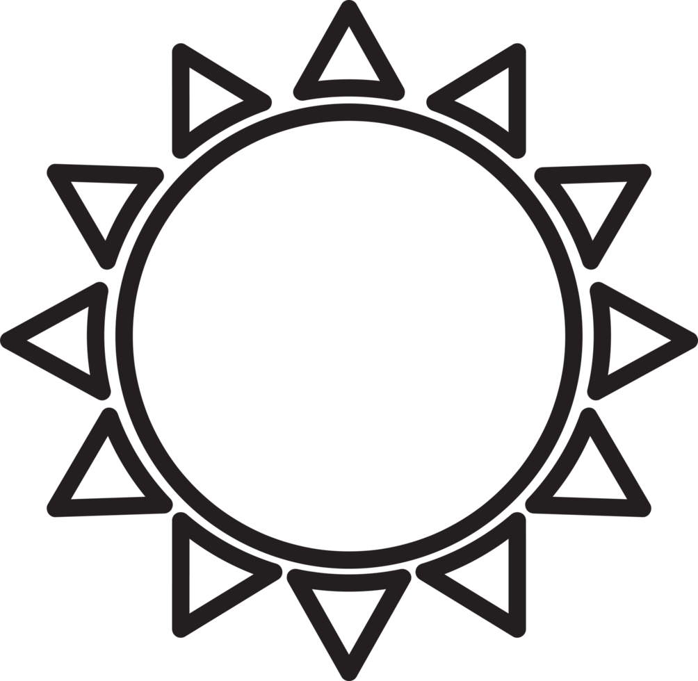 sol icono signo símbolo diseño png