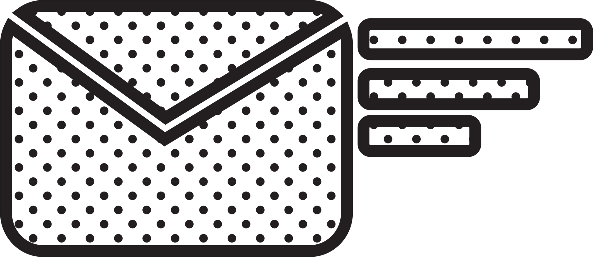 design de símbolo de sinal de ícone de e-mail e correio png