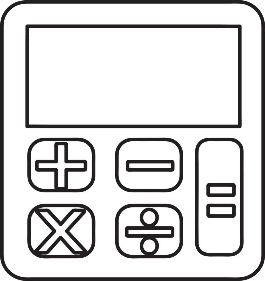 calculatrice icône signe symbole conception png