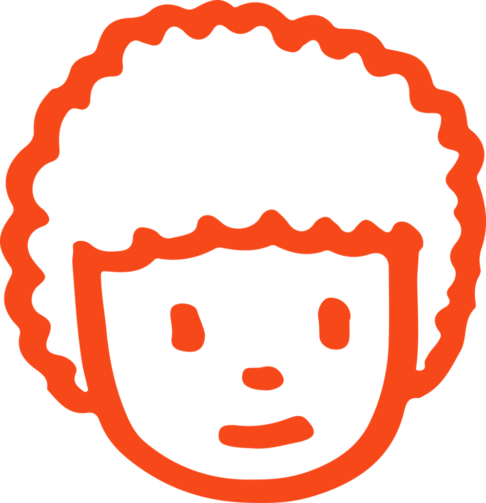 mensen gezicht pictogram avatar hand tekenen teken ontwerp png