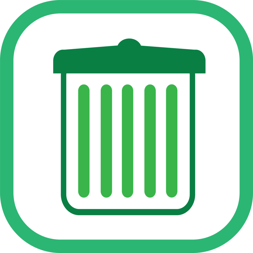 Trash can recycle bin icon png