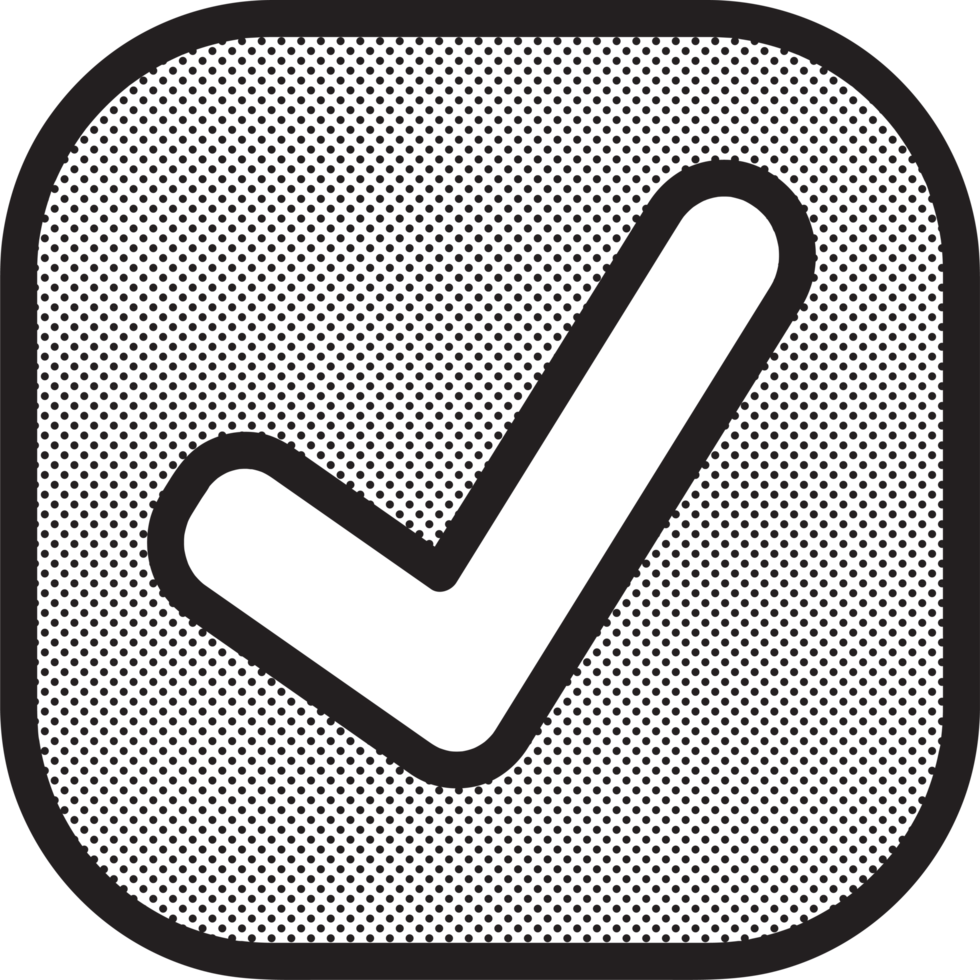 marca de verificación icono signo símbolo diseño png