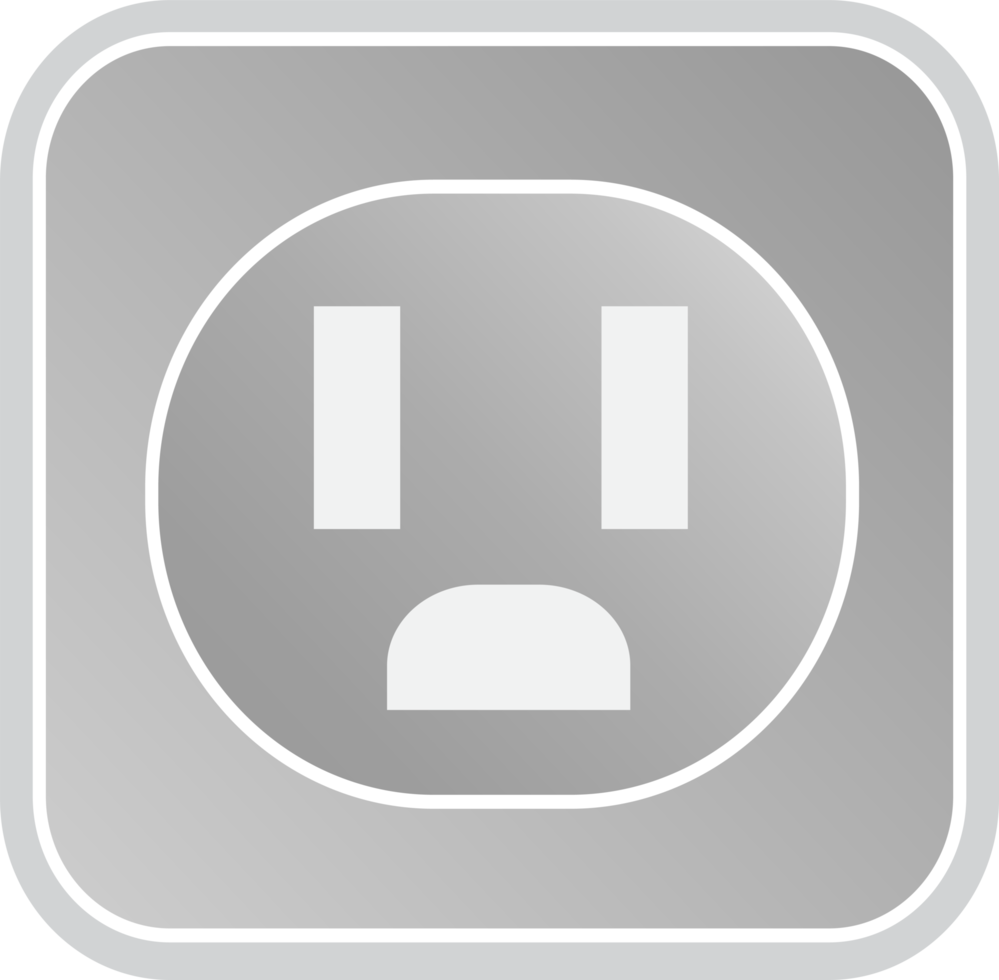 Electrical outlet icon sign symbol design png