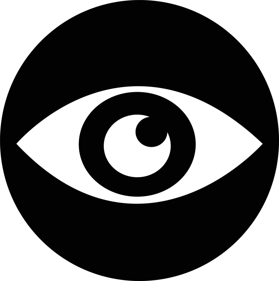 diseño de símbolo de signo de icono de ojo png