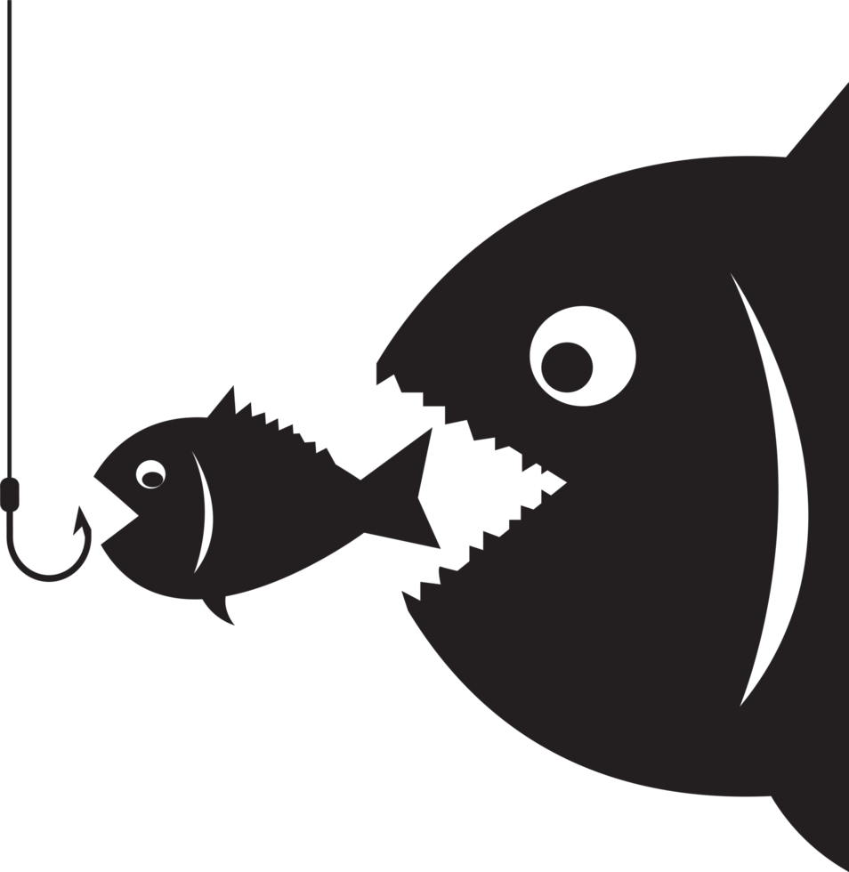 big fish eat little fish icon png