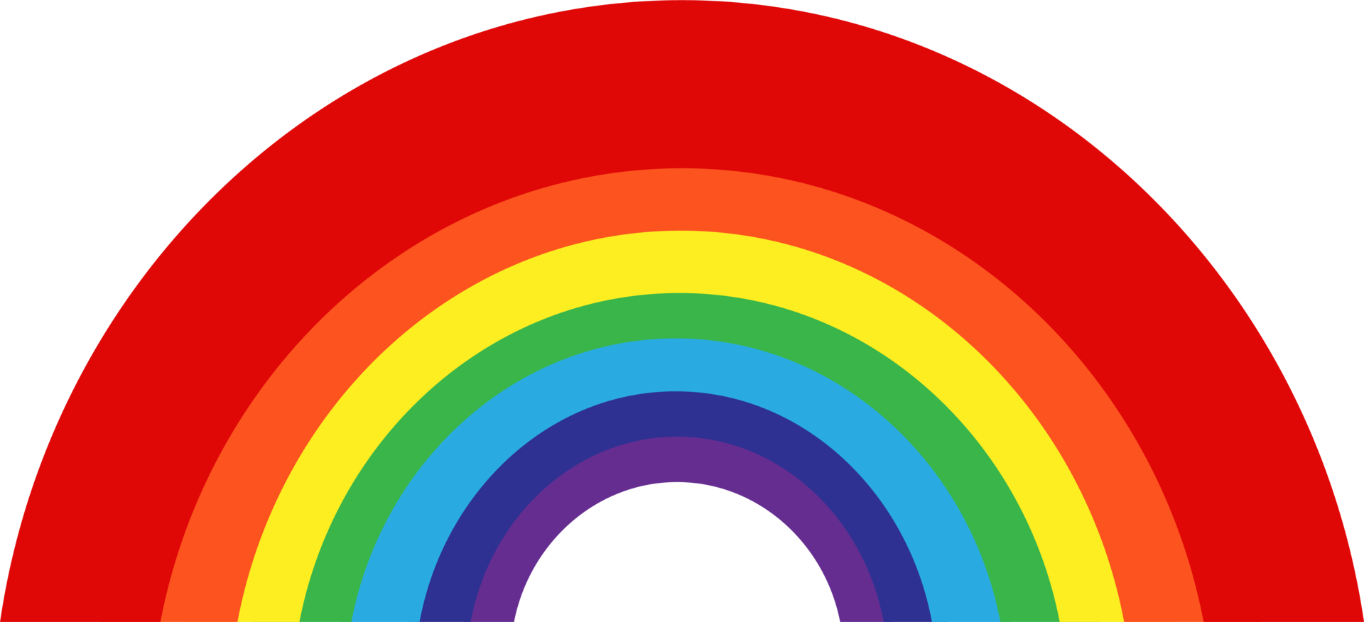 rainbow with cloud icon sign symbol design png