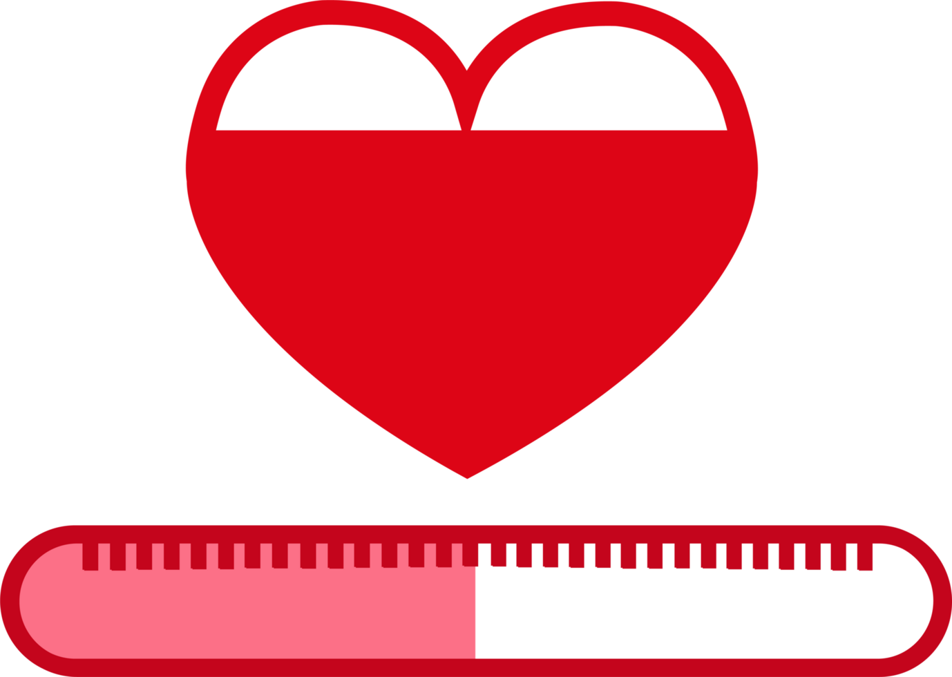 Valentine's day card idea Love meter sign design png