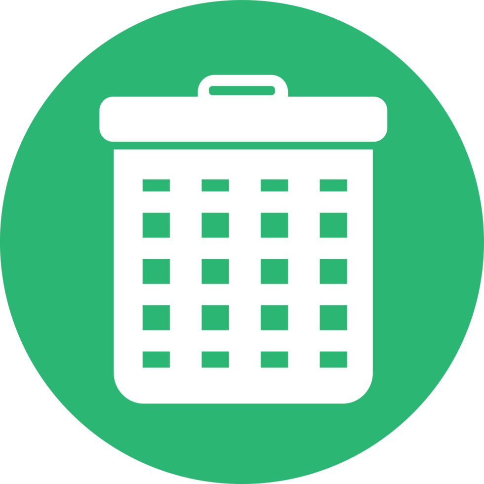 Trash can icon sign symbol design 10160216 PNG