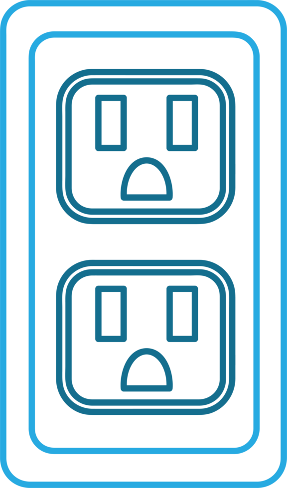 Electrical outlet icon sign symbol design png