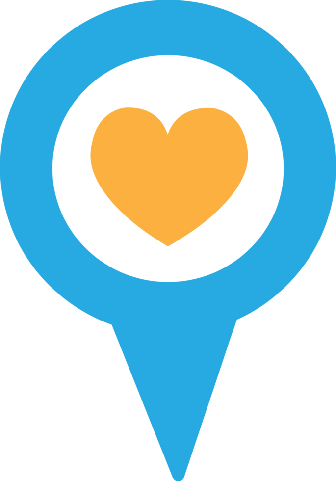 Location pin icon sign symbol design png