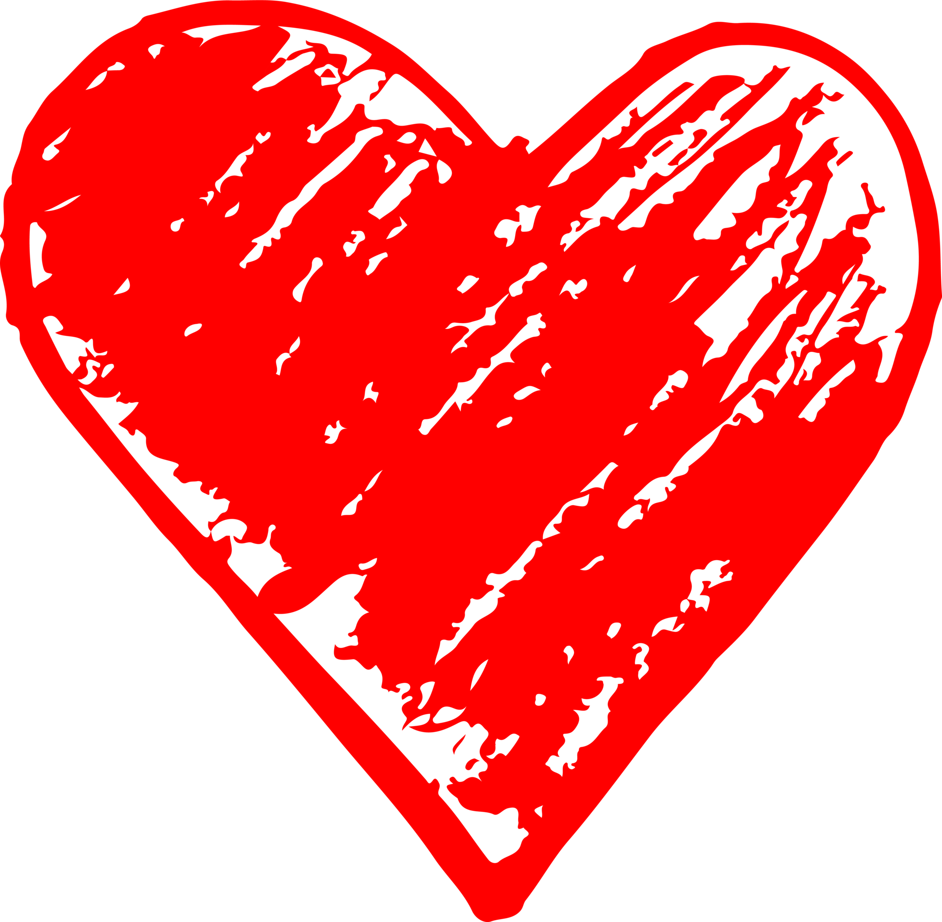 Hand draw Heart icon love sign design 10160414 PNG