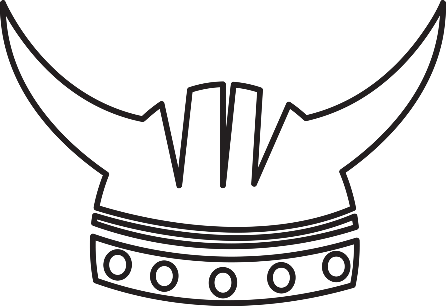 viking helm pictogram teken symbool ontwerp png