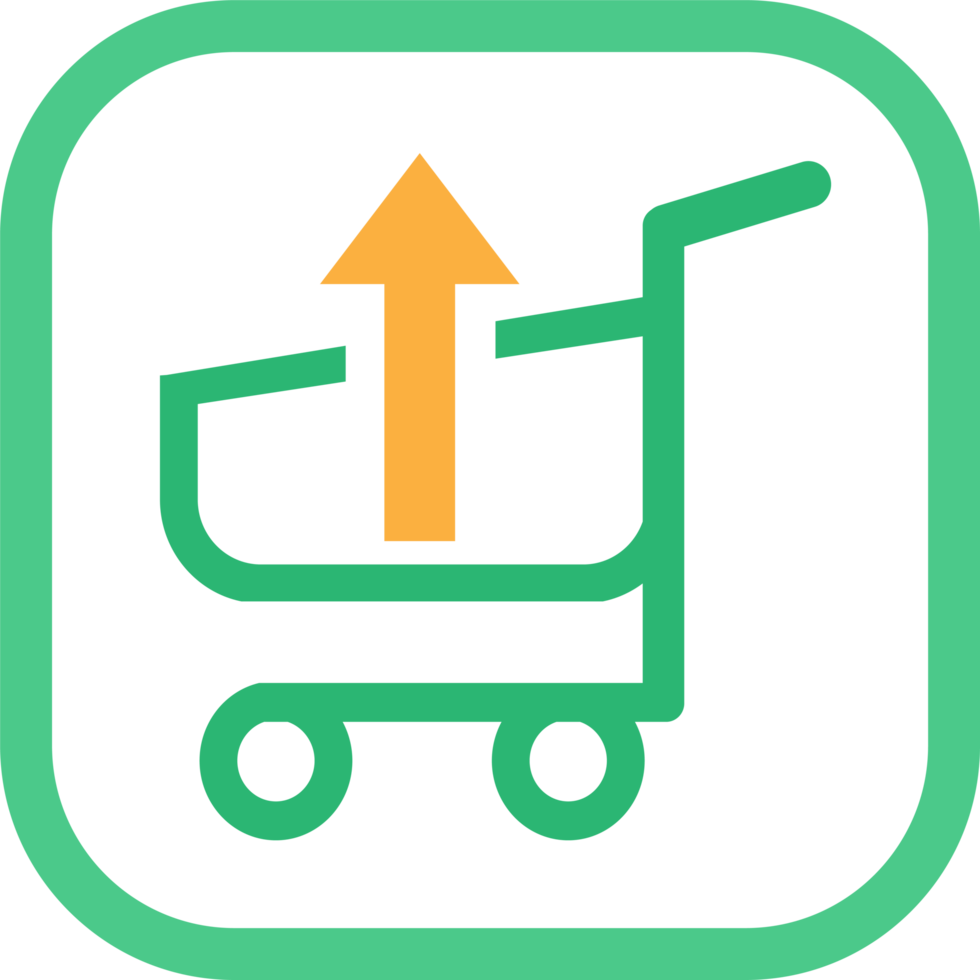 Einkaufswagen-Trolley-Symbol-Zeichen-Design png