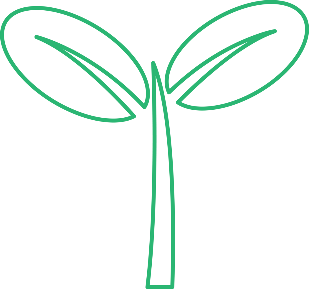 diseño de símbolo de signo de icono de planta png