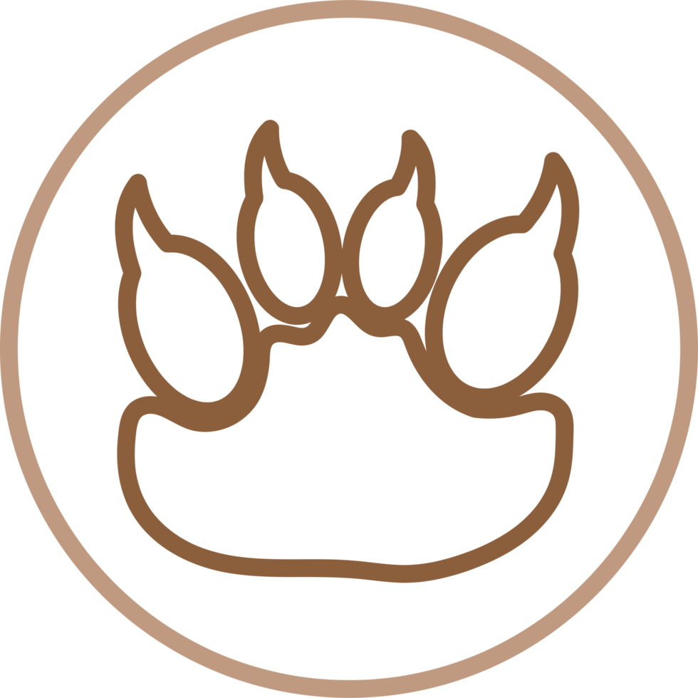 Animal footprint icon sign symbol design png