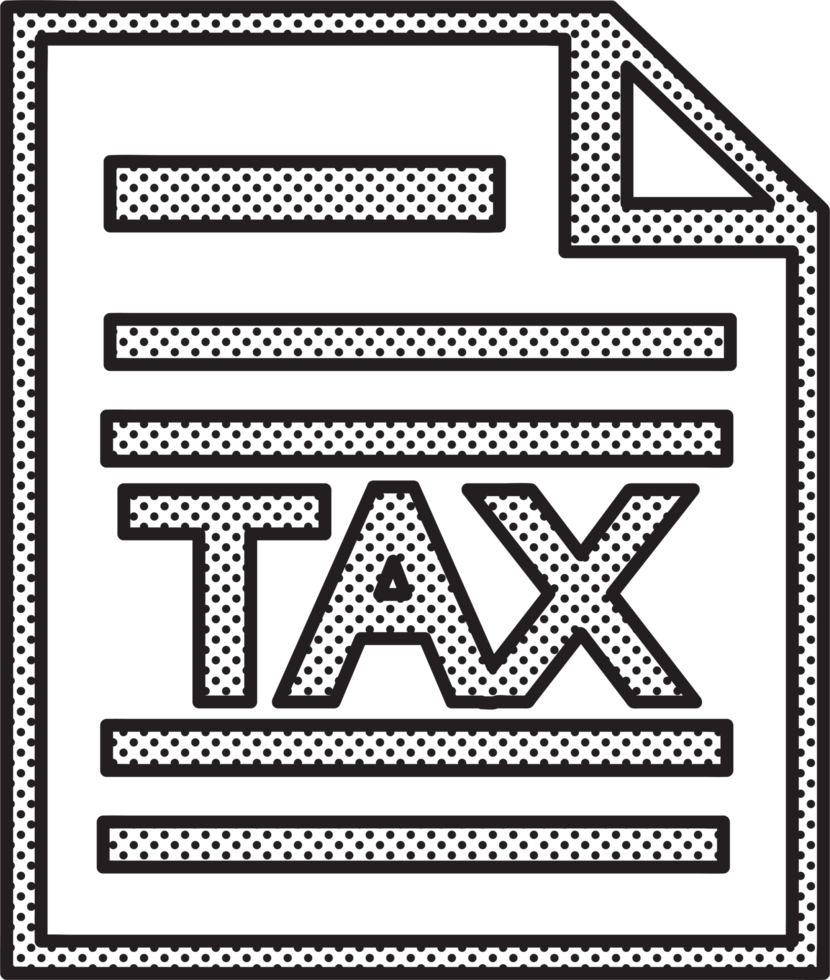 Tax icon sign symbol design png