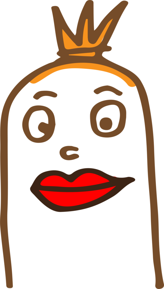 Cute sausage character cartoon emotion png